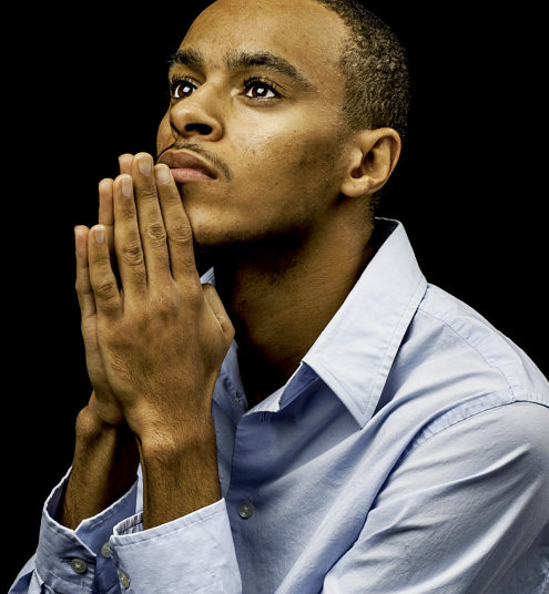 man praying